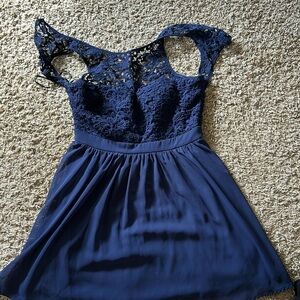 Lulu’s Navy Semi-Formal Mini Dress